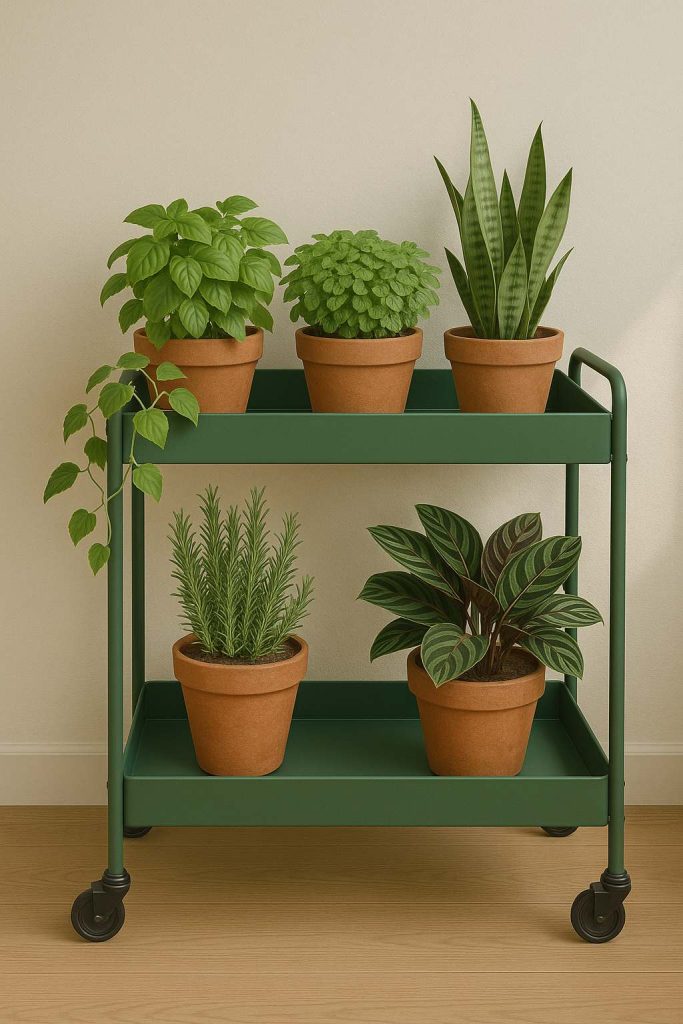 Jardim Portátil Carrinho Verde